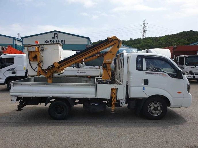 중고 기아 봉고3 1톤바가지차 동해950 고소작업 크레인 사진 4