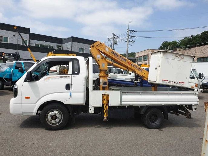 중고 기아 봉고3 1톤바가지차 동해950 고소작업 크레인 사진 7